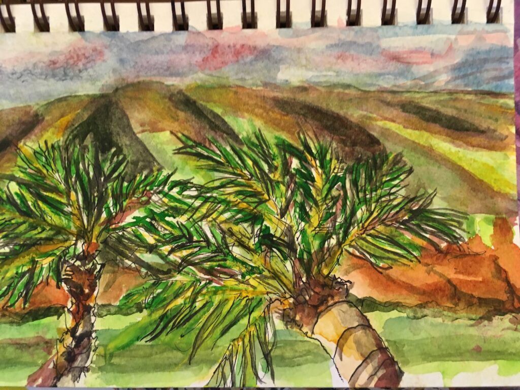 Plein air sketch